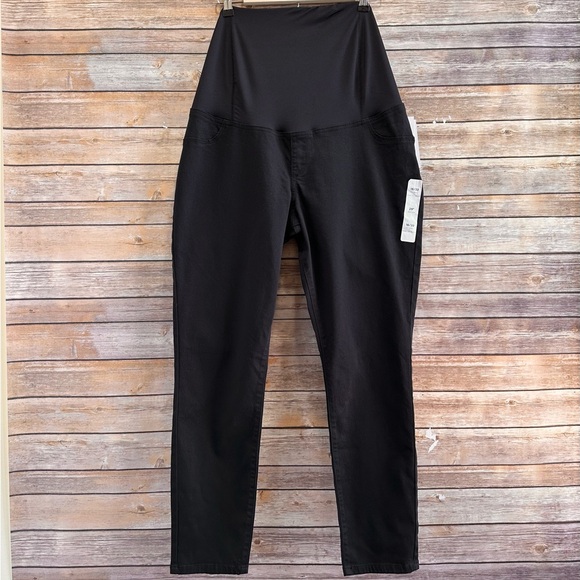 Isabel Maternity By Ingrid & Isabel Jeans Women’s Size 16/33 Black Skinny NWT - Picture 1 of 6